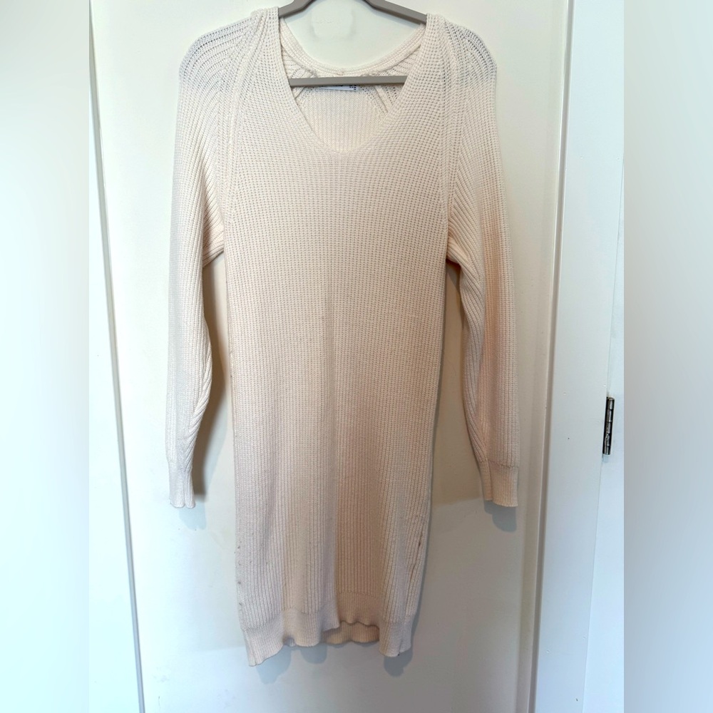 MNG Elegant Cream Sweater Dress